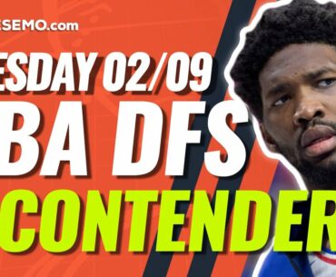 FANDUEL NBA DFS PICKS TODAY | Top 10 ConTENders Tue 2/9 | NBA DFS Simulations