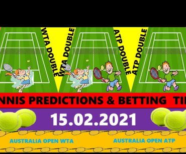 Tennis Betting Tips(15.02.2021)|Australian Open 2021|Tennis Betting Strategy