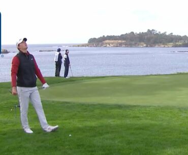 Maverick McNealy's ruling during Round 3 at AT&T Pebble Beach