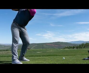 Let's look at the knees in my golf swing #moenorman #benhogan