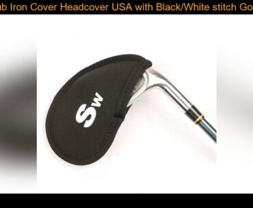 Golf Club Iron Cover Headcover USA with Black/White stitch Golf Iron Head Covers Golf Club Iron Hea