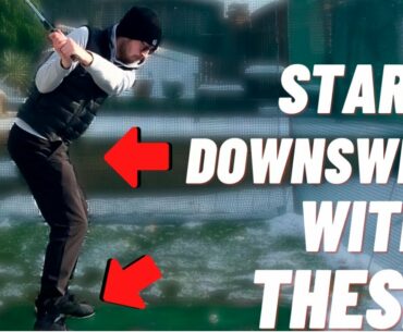 HOW TO START THE GOLF DOWNSWING CORRECTLY - HIT IT LONGER AND STRAIGHTER