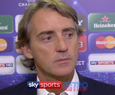 Roberto Mancini's reaction when Carlos Tevez refused to play for Man City against Bayern Munich