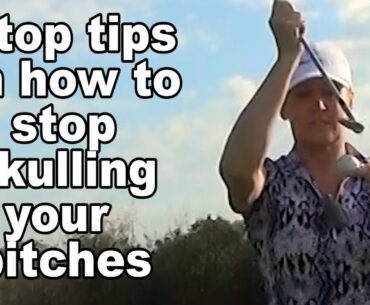 How to stop skulling your pitches over the back of the green.