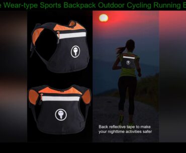 Reflective Wear-type Sports Backpack Outdoor Cycling Running Bag Wear Strap Sports Backpack Outdoor