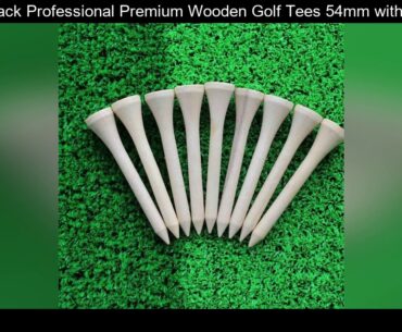 100pcs/Pack Professional Premium Wooden Golf Tees 54mm with Golf Ball Markers Universal Eco-Friendl