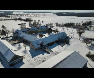 4K - Golf Club Maria Bildhausen - Winterimpressionen 2021 - Drohne Mavic Air 2