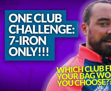 ONE CLUB GOLF CHALLENGE - TIN CUP 7 - IRON ONLY [Ageas Bowl Course Vlog Part 2]