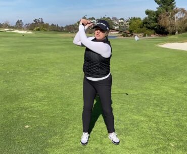 A Golf Tip to Help with Rotation & Avoid Using All Arms from PGA Coach Heather King