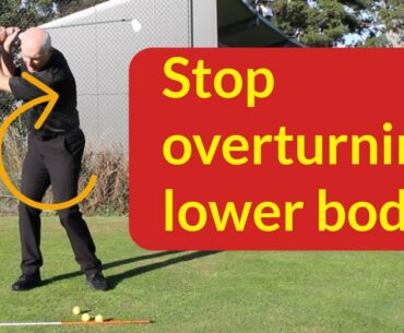 Overactive lower body in golf swing