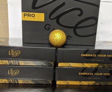 Unboxing Vice Pro Plus Gold Golf Balls