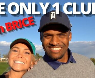 (GOLF) HOW LOW CAN WE SHOOT WITH ONLY 1 CLUB!? | BRICE BUTLER