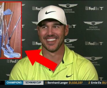 Brooks Koepka Says He SNAPPED 2 Sets of Irons Over His KNEE!