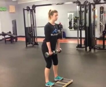 Dumbbell Deadlift Toes up | Elevated Performance | Sports Performance | St. Louis, | Training