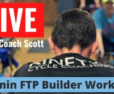LIVE Indoor Cycling Workout: 60 min FTP Builder