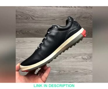 Big Promo New Genuine Leather Golf Shoes High Quality Walking Shoes for Golfers Outdoor Spikless Go