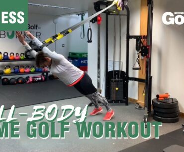 Home golf workout: Full body suspension workout to improve stability and strength in your golf swing