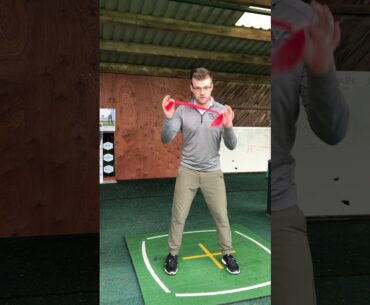 How develop golf club head speed using the X factor Stretch #SHORTS