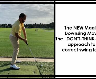 The DON'T THINK FEEL approach to correcting swing faults