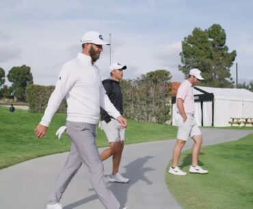 DJ, Wolff & Morikawa's 2-Ball Challenge on the 10th Hole at Riviera | TaylorMade Golf Europe