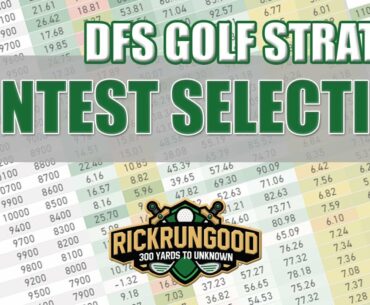 Choosing The Right Contest | Daily Fantasy Sports GOLF STRATEGY