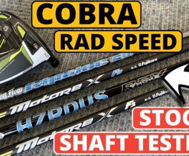 COBRA STOCK SHAFT TESTING - Using RAD Speed Driver