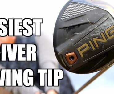 THE EASIEST DRIVER SWING TIP - learn a simple uncomplicated driver swing for longer drives