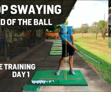 How to Stop Swaying Ahead of the Ball - My 1st Ever Consecutive Range Sessions Day 1