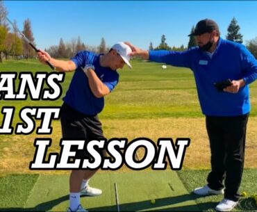 RYAN's First Golf Lesson (Rebuilding the Swing) w/ PGA Pro Mark Toscano