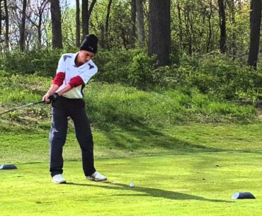 VIDEO: Emmet Herb of Middleton tees off during the 2016 Morgan Stanley Shootout