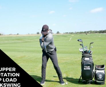 USING UPPER BODY ROTATION TO LOAD BACKSWING