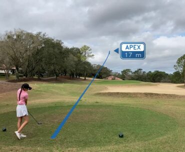 Alyssa Fritz Tees off Hole #1 at Black Diamond Ranch