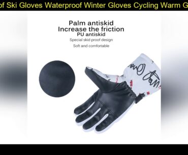Cold-Proof Ski Gloves Waterproof Winter Gloves Cycling Warm Gloves For Touchscreen Cold Weather Win