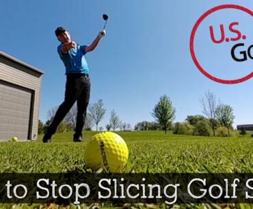 How to Stop Slicing the Golf Ball (TV DRILL)
