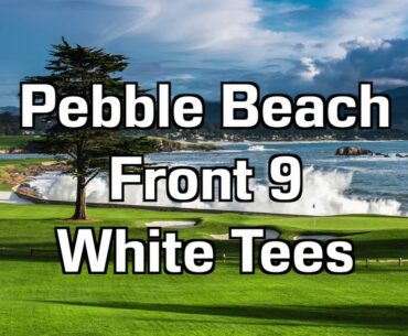 Golf Course Simulator Vlog 3 | Pebble Beach Golf Links - Front 9 - White Tees