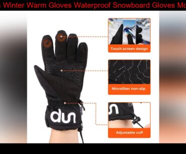 Ski Gloves Winter Warm Gloves Waterproof Snowboard Gloves Motorcycle Riding Winter Touch Screen Sno
