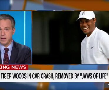 TIGER WOODS INJURED IN A SINGLE VEHICLE ACCIDENT /CNN BREAKING NEWS / PGA / G.O.A.T. / GOLF /
