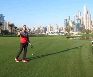 How to play the 18th hole on the Majlis at Emirates Golf Club