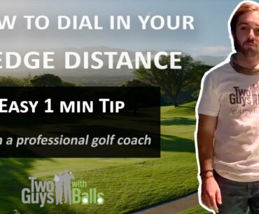 How To Control Your Wedge Distance (EASY 1 Min Tip)