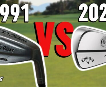 Golf Blade Iron Comparison | Old Vs New | 1991 Titleist Tour vs 2021 Callaway Apex MB