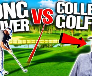 LONG DRIVER VS. COLLEGE GOLFER- Who Will Win?! (Playing at the Site of The HONDA CLASSIC!)