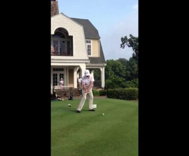 Honorary Starter, Charlie Harrison, Tees-Off at The 2013 Dogwood Invitational