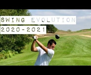 Golf swing evolution in one year 2020-2021