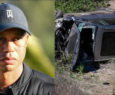tiger woods get into a car crash, requires the ' jaws of life'.
