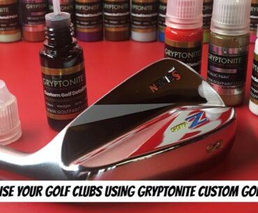 How To Paint Fill Your Golf Clubs & Customise Your Irons Using Gryptonite Custom Golf Paint