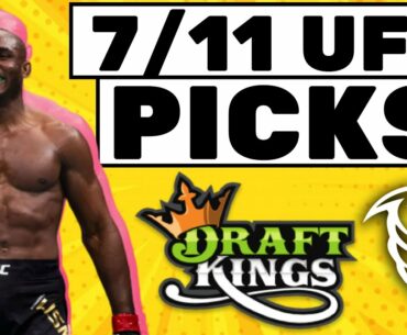 DRAFTKINGS MMA/UFC DFS 7/11 LINEUP PICKS TODAY SATURDAY PICKS | PICKS TONIGHT