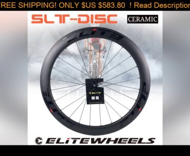 ELITEWHEELS SLT Road Disc Carbon Wheels Ceramic Bearing Center Lock Hub 24-24H Disc Brake Rim Cyclo