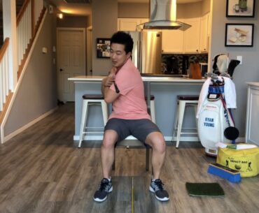 How to golf at home: Get more power without leaving your chair!