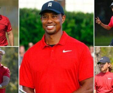 Golfers Honor Tiger Woods | Wear Red Shirt, Black Pants For Final Round Of WGC Workday Championship