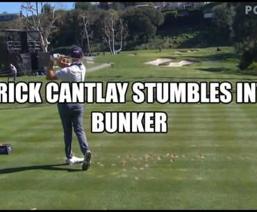 Patrick Cantlay Embedded Ball Above Bunker - Golf Rules Explained